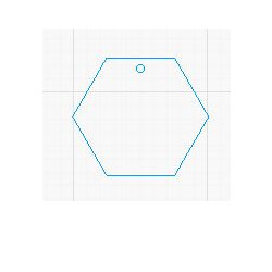 Acrylic Blank - Hexagon (various sizes)