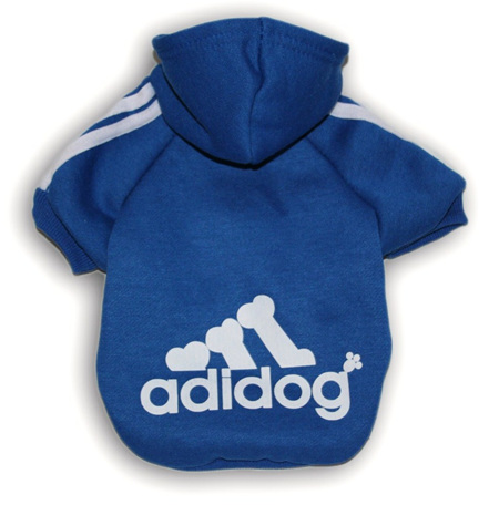 Adidog Hoodie -  Blue Small Dogs