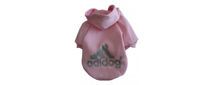 Adidog Hoodie - Pink Small Dogs