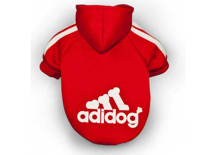 Adidog Hoodie - Red Sm Dogs