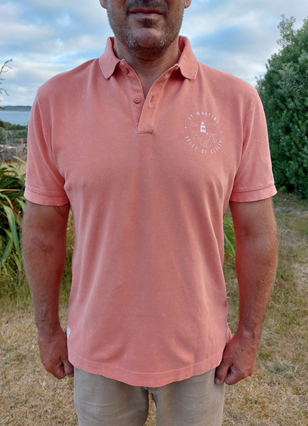 Adult 'St Martins' Polo - Aged Rose Clay