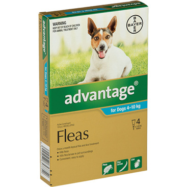 Advantage® Flea Treatment for Dogs  4-10kg,  4 pack