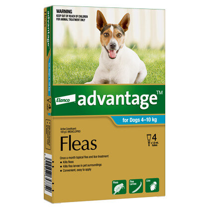 Advantage® Flea Treatment for Dogs  4-10kg,  4 pack