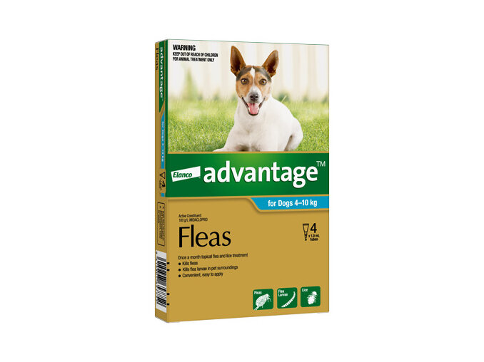 Advantage® Flea Treatment for Dogs  4-10kg,  4 pack