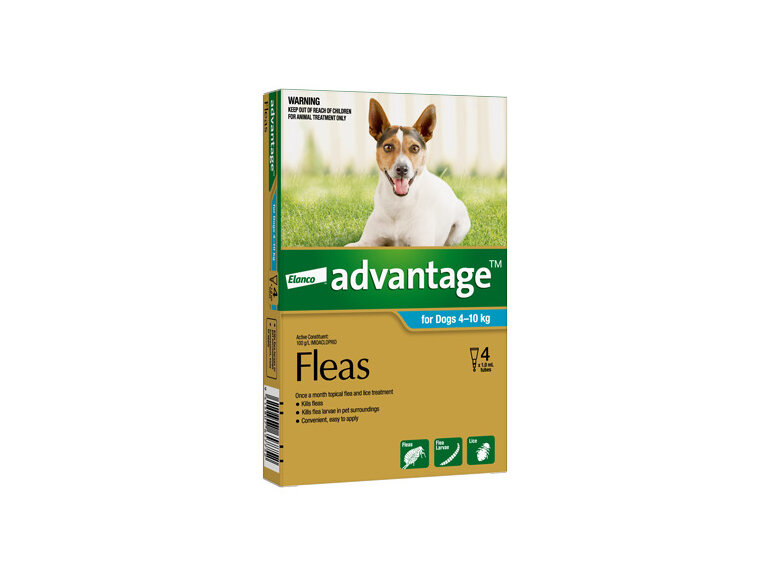Advantage® Flea Treatment for Dogs  4-10kg,  4 pack