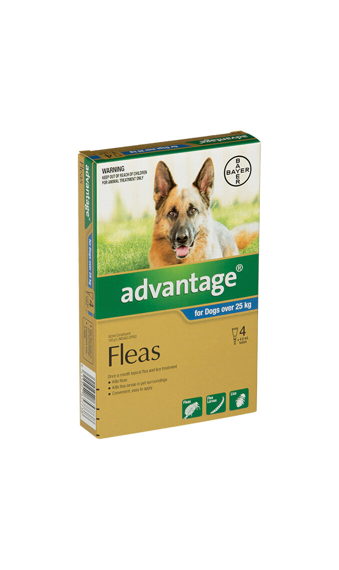 Advantage® Flea Treatment for Dogs over 25kg, 4 or 6 pack