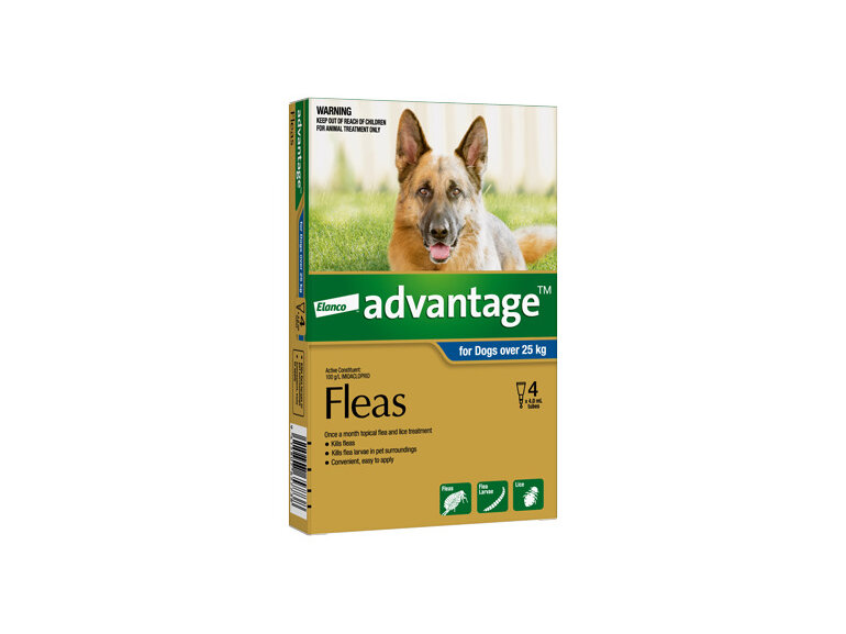 Advantage® Flea Treatment for Dogs over 25kg, 4 or 6 pack