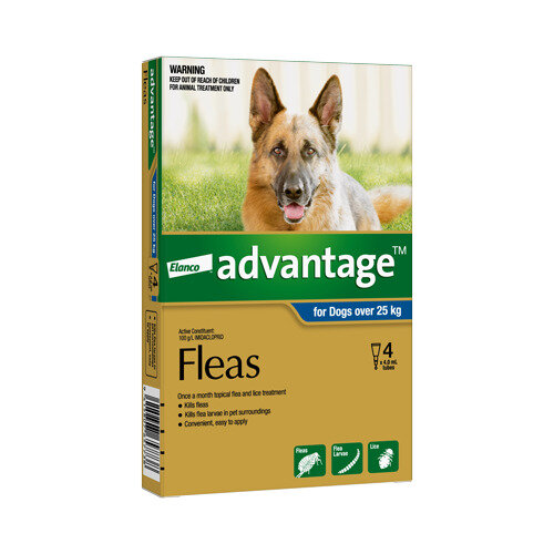 Advantage® Flea Treatment for Dogs over 25kg, 4 or 6 pack