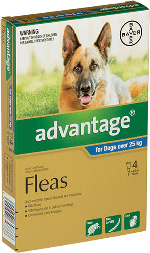 Advantage® Flea Treatment for Dogs over 25kg, 4 or 6 pack