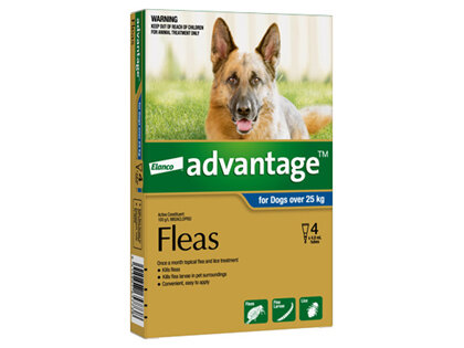 Advantage® Flea Treatment for Dogs over 25kg, 4 or 6 pack