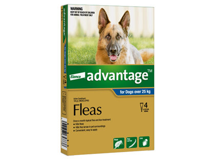 Advantage® Flea Treatment for Dogs over 25kg, 4 or 6 pack