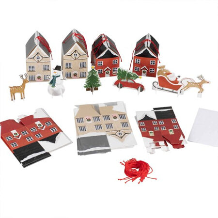 Advent calendar boxes - village