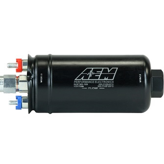 AEM E85 Compatible!! 400LPH External Fuel Pump with M18*1.5P Fitting - 50-1009