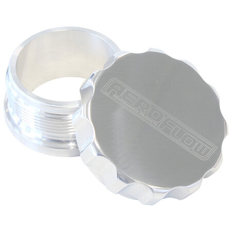 AEROFLOW 1' ALUM WELD BUNG AND CAP     POLISHED ALLOY FINISH - AF460-16P