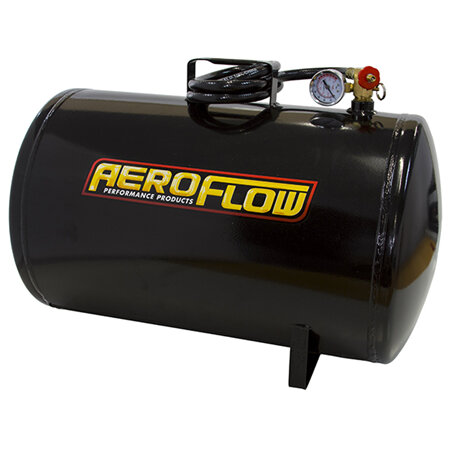 AEROFLOW 10 GAL PORTABLE AIR TANK BLACKWITH TANK VALVE 125 MAX OPERAT - AF77-3001