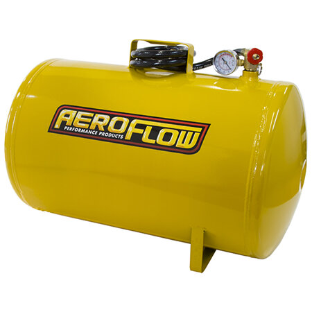 AEROFLOW 10 GAL PORTABLE AIR TANK YELLOWITH TANK VALVE 125 MAX OPERAT - AF77-3011