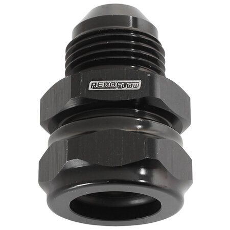 AEROFLOW 15mm BARB TO -10AN ADAPTER    BLACK CONVERTS MALE BARB TO AN - AF741-10-09BLK