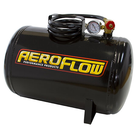 AEROFLOW 5 GAL PORTABLE AIR TANK BLACK WITH TANK VALVE 125 MAX OPERAT - AF77-3000