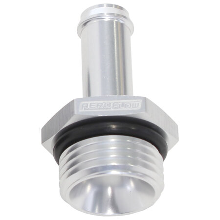 AEROFLOW -6ORB TO 1/4' PUSH ON BARB    SILVER - AF414-06-04S
