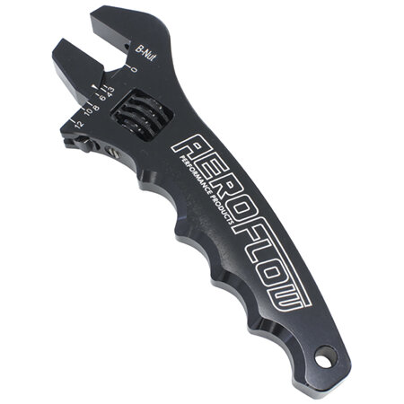 AEROFLOW ADJUSTABLE WRENCH GRIP SPANNERBLACK -3AN TO -12AN - AF98-2003BLK