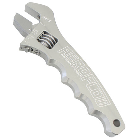 AEROFLOW ADJUSTABLE WRENCH GRIP SPANNERSILVER -3AN TO -12AN - AF98-2003S