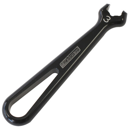 AEROFLOW ALLOY PRO WRENCH SINGLE -3AN  BLACK SINGLE -3AN PRO WRENCH - AF98-2255-1-03