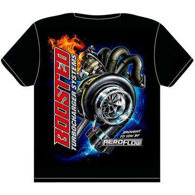 Aeroflow Boosted Black Large T-Shirt -  AFBOOSTED-L