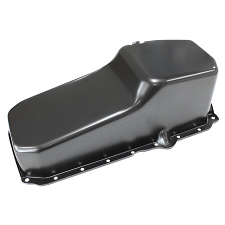 AEROFLOW Chevrolet Late 1986 On Standard Replacement Oil Pan, Black Finish - AF82-9414BLK