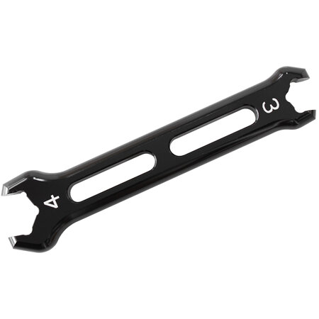 AEROFLOW DOUBLE ENDED PRO SPANNER SINGLBLACK  -3AN TO -4AN - AF98-2244-1-4-3