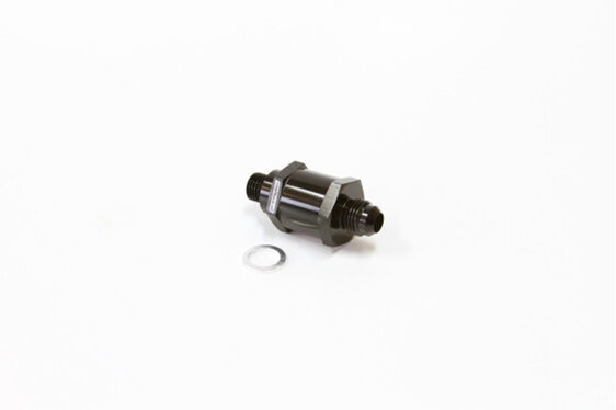 Aeroflow EFI Fuel Pump Check Valve -6AN (M12 x 1.5mm) - Black Suits Bosch 044 - AF615-06BLK
