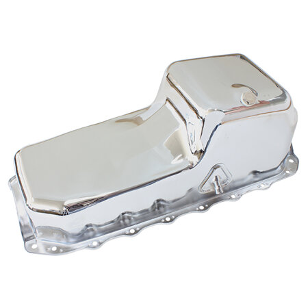 AEROFLOW Holden Standard Replacement Oil Pan, Chrome Finish - AF82-7002C