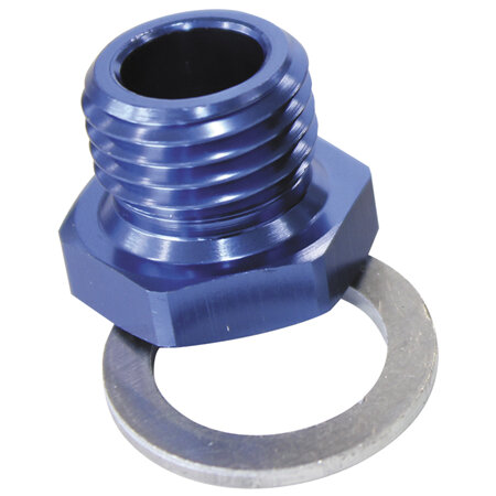 AEROFLOW M14X1.5 PIPE REDUCER TO F/MALE1/8' NPT BLUE - AF912-M14-02