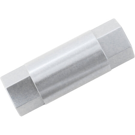 AEROFLOW M6 FEMALE HEX SPACER SILVER   1 PER PACK 40mm LENGTH - AF64-4385S