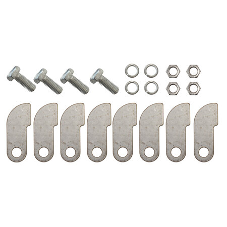 AEROFLOW MERGE COLLECTOR TABS WITH BOLT8 x TABS AND 4 x BOLT AND NUTS - AF59-4175