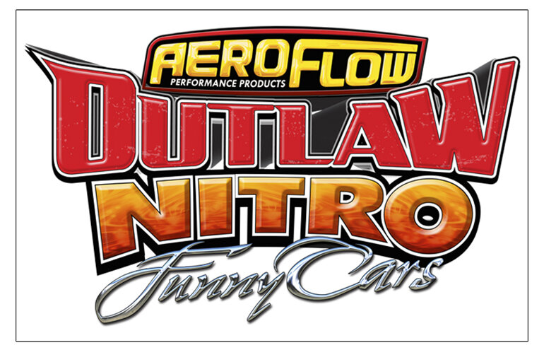 AEROFLOW OUTLAW NITRO FUNNY   CAR STICKER 207MM X 125MM - AF99-2003