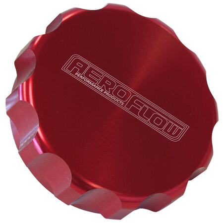 AEROFLOW REPLACEMENT BILLET CAP SUITS  -40 BASE RED ANODISED - AF59-460-40R
