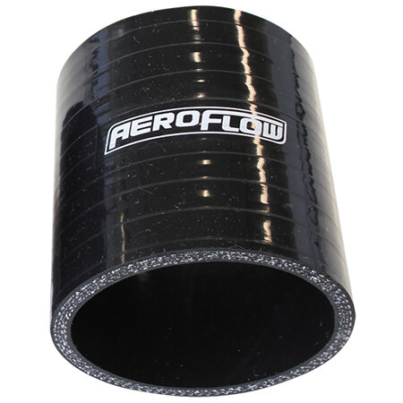 AEROFLOW Silicone  Str Black I.D   3.50' 88mm, Wall 5.3mm,       76mm Long - AF9201-350