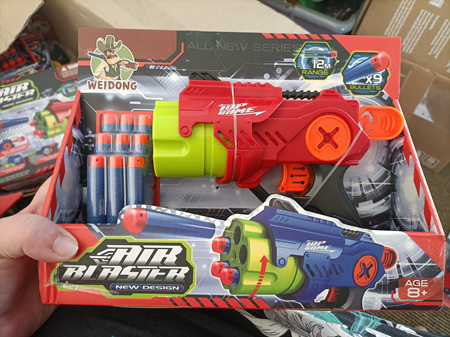 Air Blaster Red & Green with 9 bullets