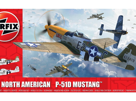 Airfix 1/48 North American P51-D Mustang (Filletless Tails) (A05138)