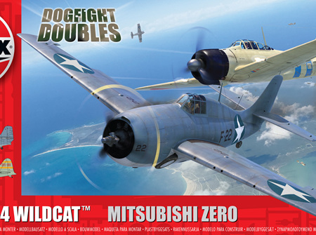 Airfix 1/72 Dogfight Doubles F4F-4 Wildcat Vs Mitsubishi Zero (A50184)