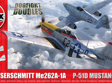 Airfix 1/72 Dogfight Doubles Messerschmitt Me262A-1A Vs P-51D Mustang (A50183)