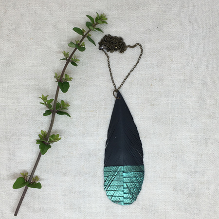 Airlock Necklace with Turquoise Tip