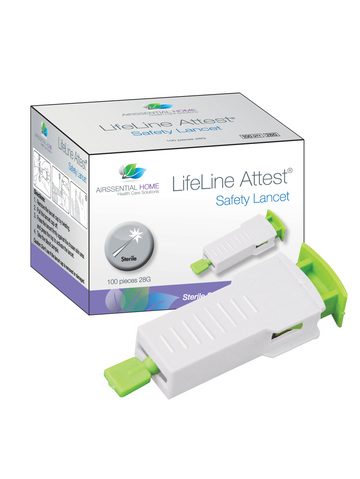 Airssential LifeLine Attest Safety Lancets 100's