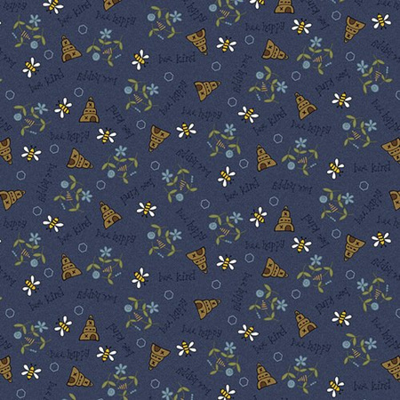 All About the Bees Blue Bee Scatter 2422-77