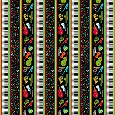 All That Jazz - Music Border Stripe