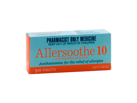 ALLERSOOTHE TAB 10MG 50
