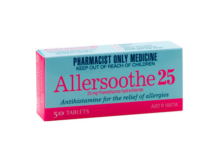 ALLERSOOTHE TAB 25MG 50