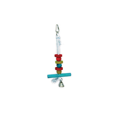 Allpet Avian Care Wood & Rope Bird Toy with Bell