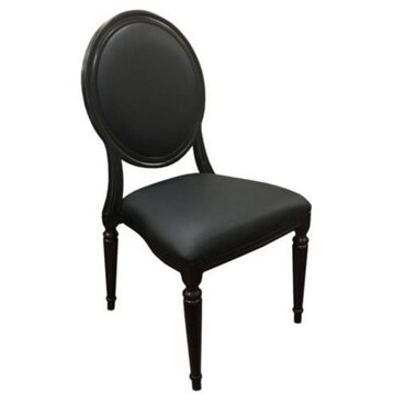 Allure Chair  Black Frame with Black Pad