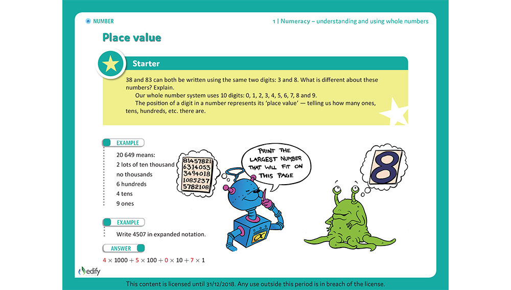 Alpha Maths Digital - David Barton's Interactive Resource - available from Edify